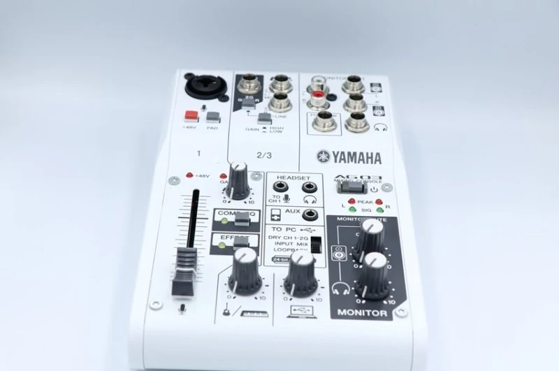 YAMAHA AG03をレビュー。実況・配信に便利なミキサー型オーディオ
