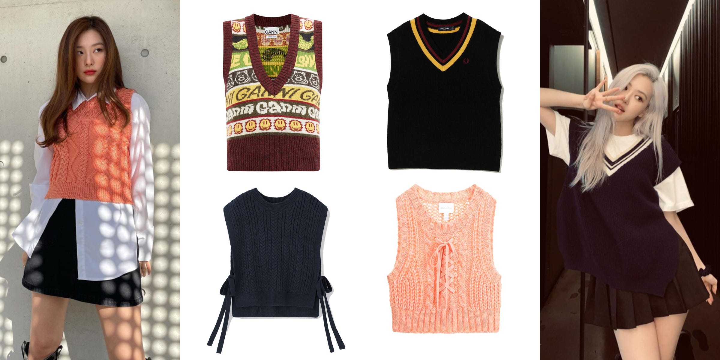 韓国セレブも夢中な“ニットベスト”に注目！ 人気ブランドのおすすめ