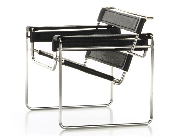 Miniature Marcel Breuer B3 Wassily Chair produced by Vitra Design