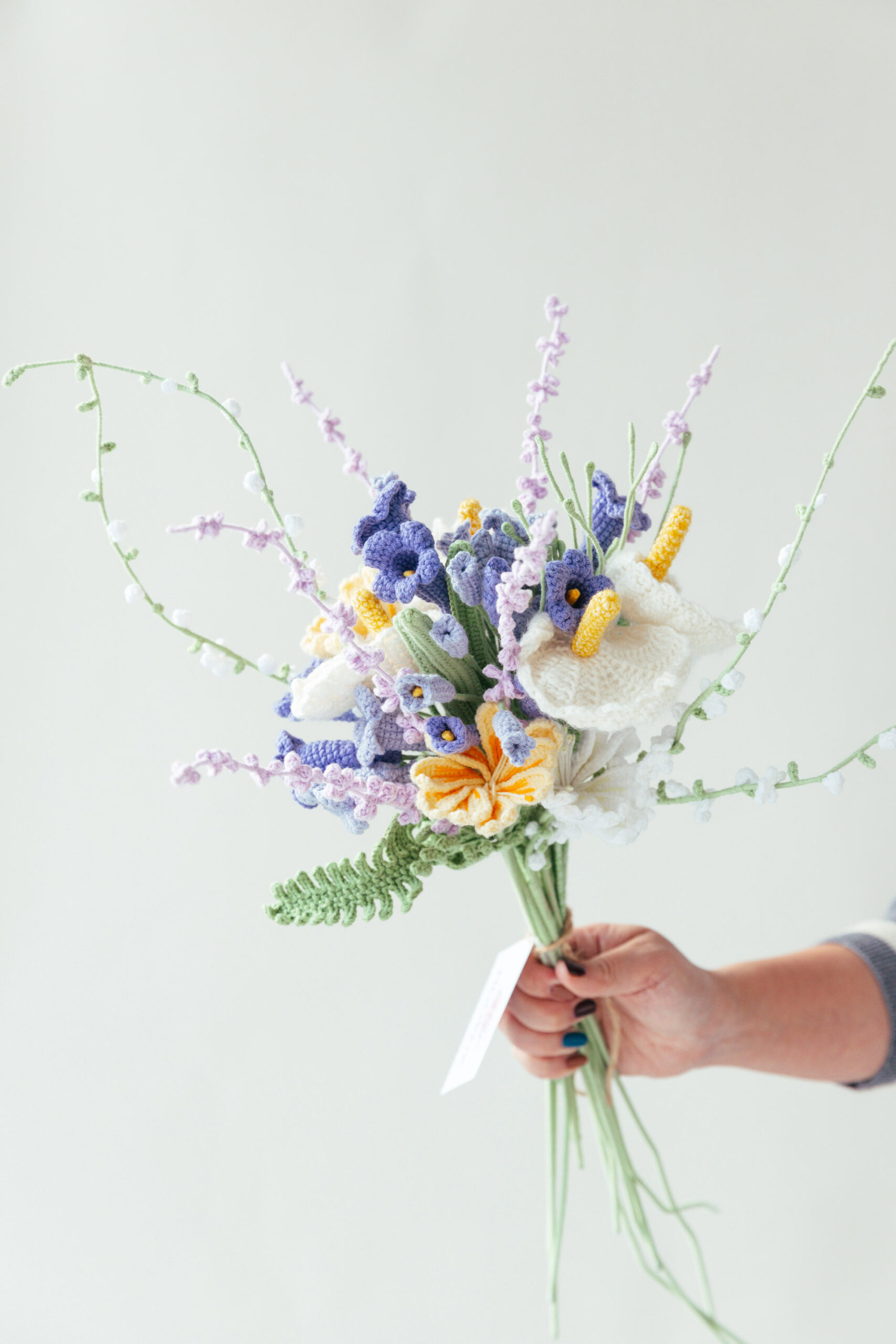 Jacaranda and Champion Flower Bouquet Kit– with PDF pattern - Hookok