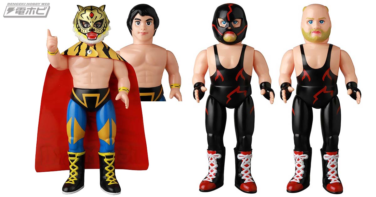 プロレスラーのレトロテイストなソフビモデル「SFS」のリングに初期