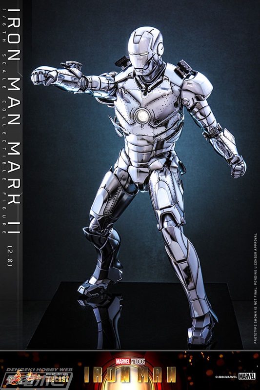 シルバーの輝きが増した「アイアンマン・マーク2（2.0版）」合金可動