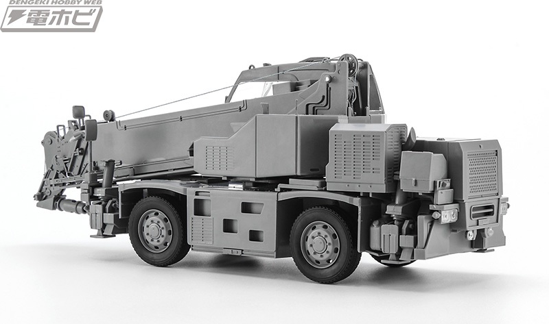 高さ最長75センチの大迫力！タダノ製ラフテレーンクレーン車をハセガワ