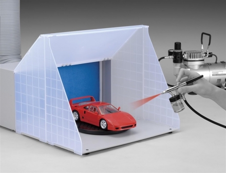 Amazonタイムセールでエアブラシ塗装に便利なスプレーブースセット