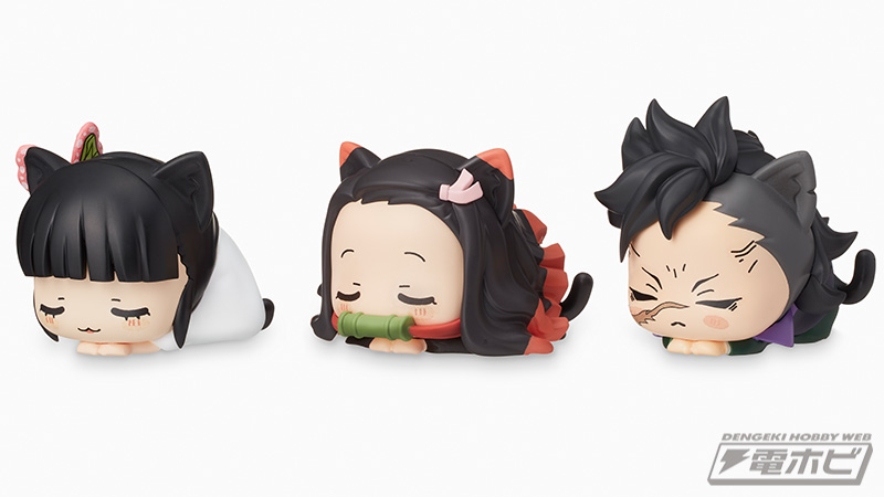 鬼滅の刃』猫になったキャラが可愛くお昼寝♪大人気のマスコット