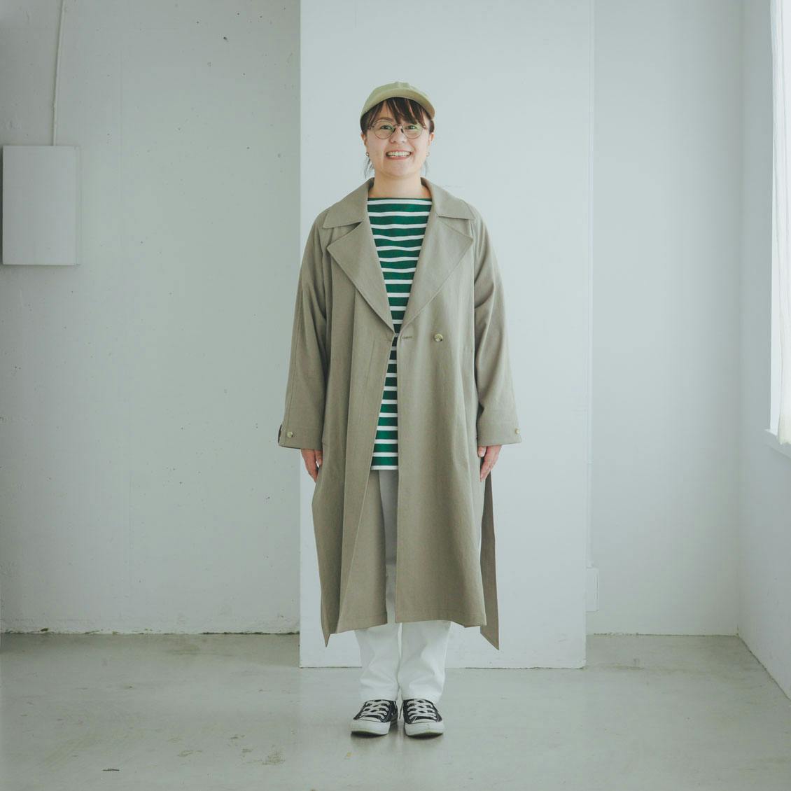 着用レビュー】香菜子さんコラボのコートを、4名のスタッフが着てみ