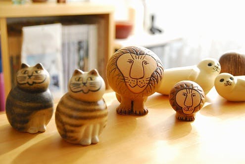 取扱い終了】Lisa Larson/リサ・ラーソン/オブジェ/ライオン（M