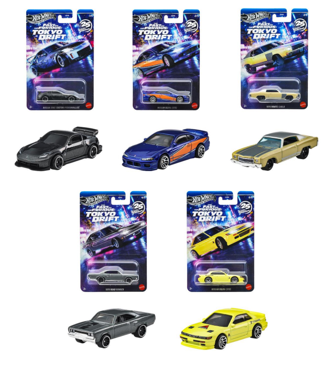 Fast Furious Theme Tokyo Drift 5種セット - ホットウィール通販専門