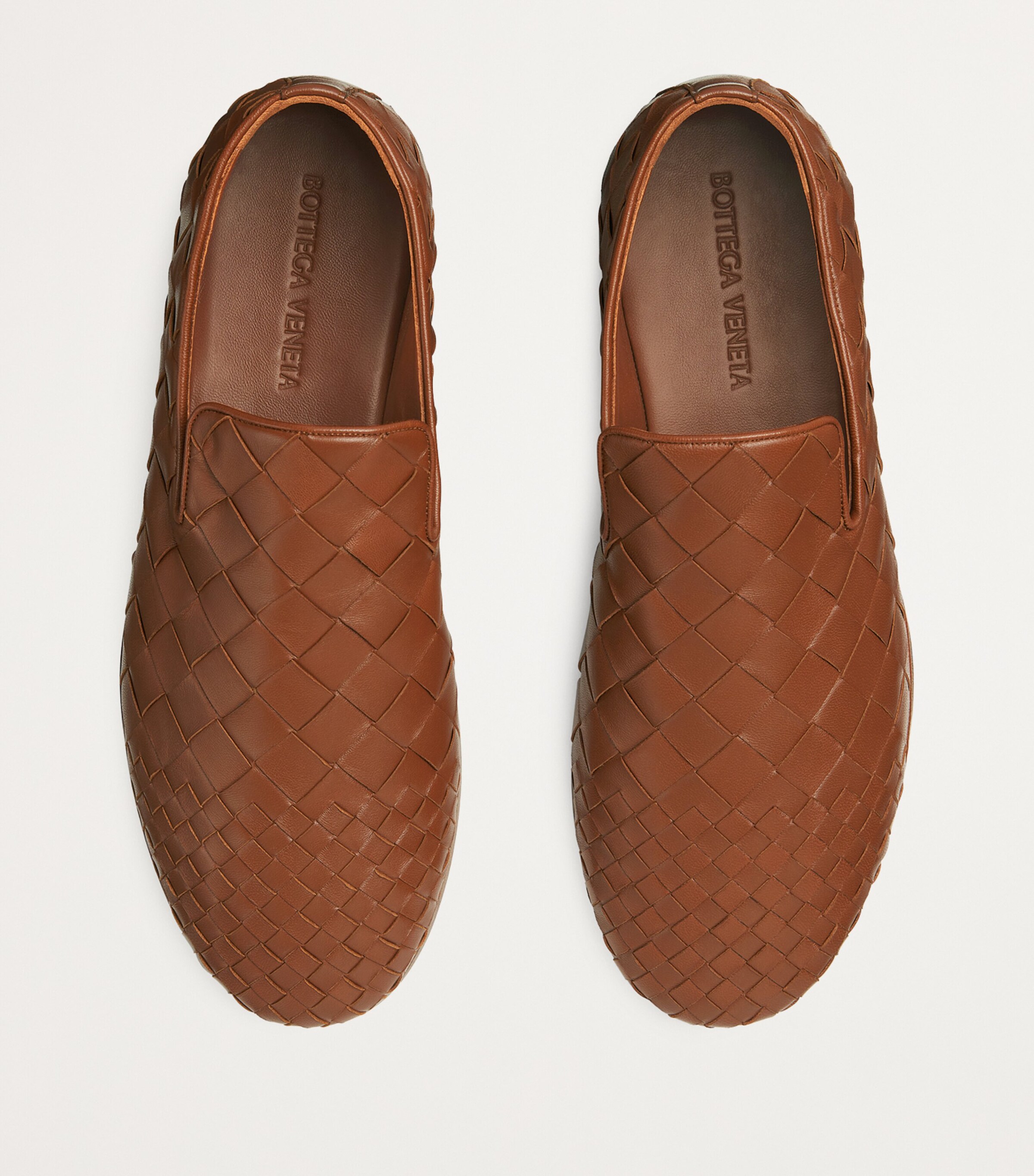 Bottega Veneta Orange Lambskin Sunday Slippers | Harrods UK