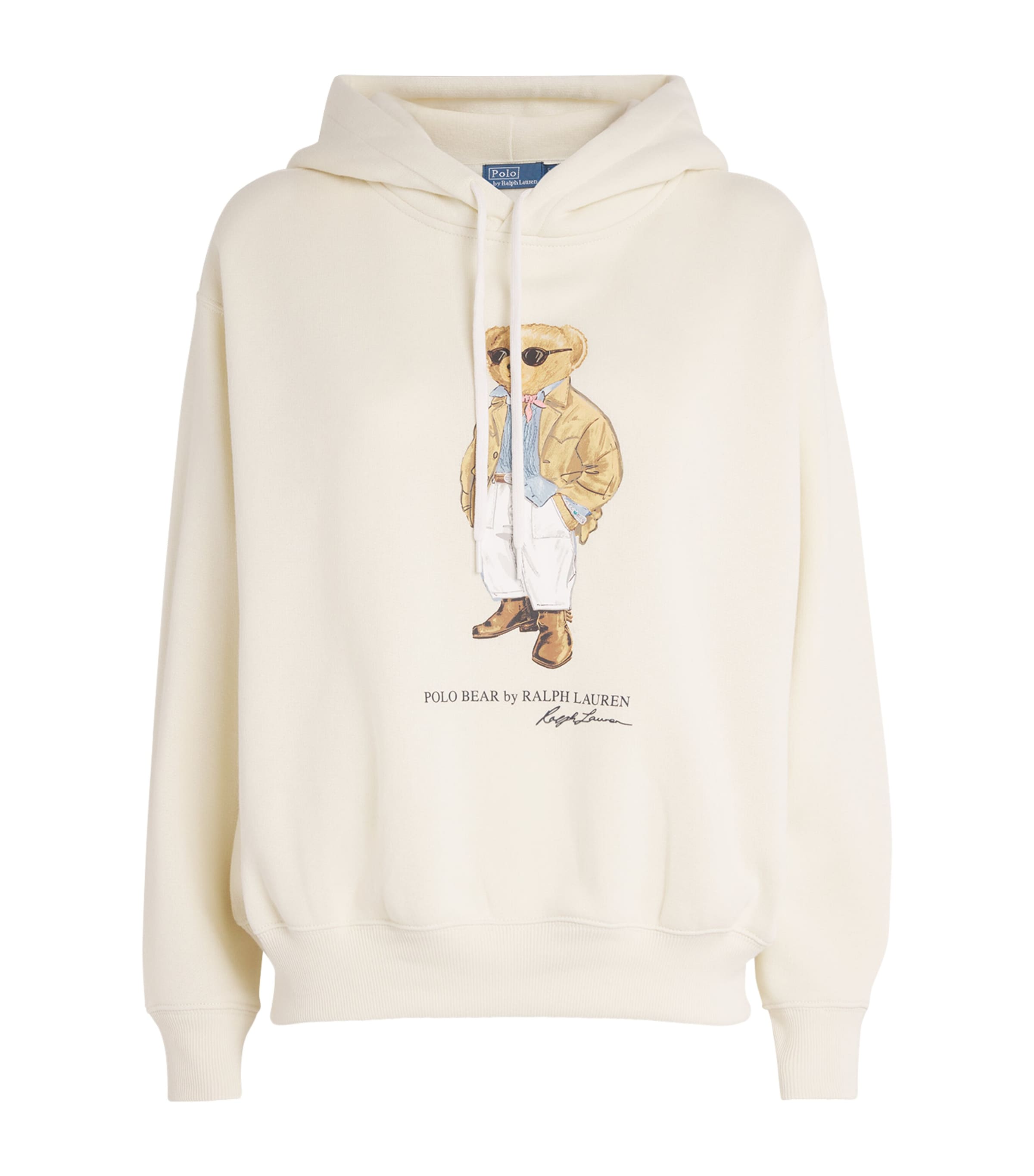 Polo Ralph Lauren Ivory Cotton-Blend Polo Bear Hoodie | Harrods US