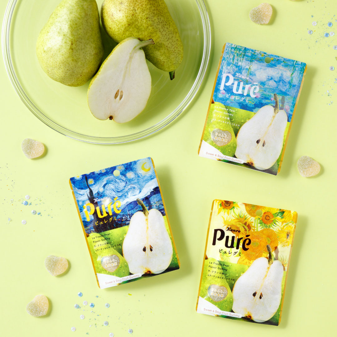 Kanro Pure Gummy La France Pear (56G) [Best Before Date: 2026.05