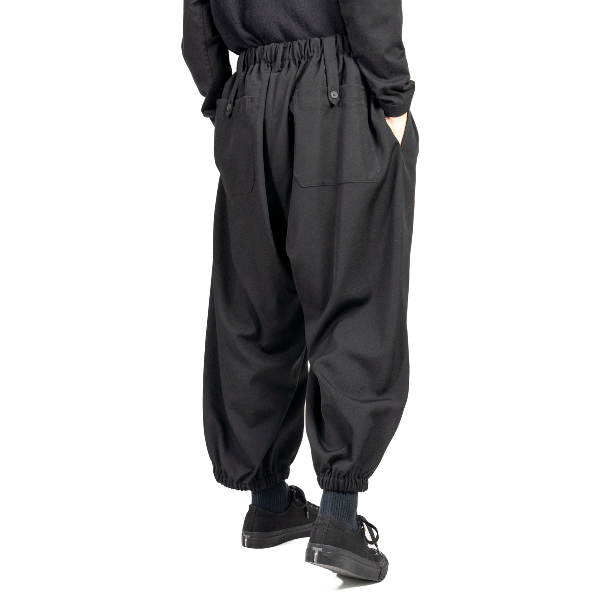 YOHJI YAMAMOTO 24SS GATHER CROPPED PANTS | HUES 福岡セレクトショップ