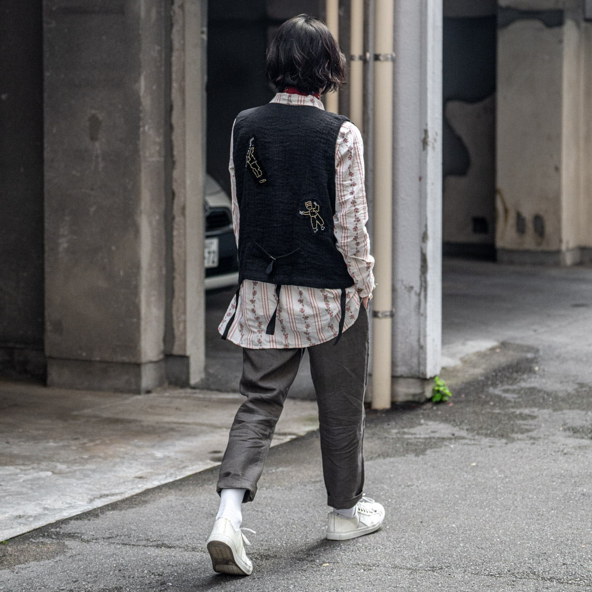 ARCHIVIO J.M.Ribot パッチワーク ダブルベスト | HUES 福岡セレクト