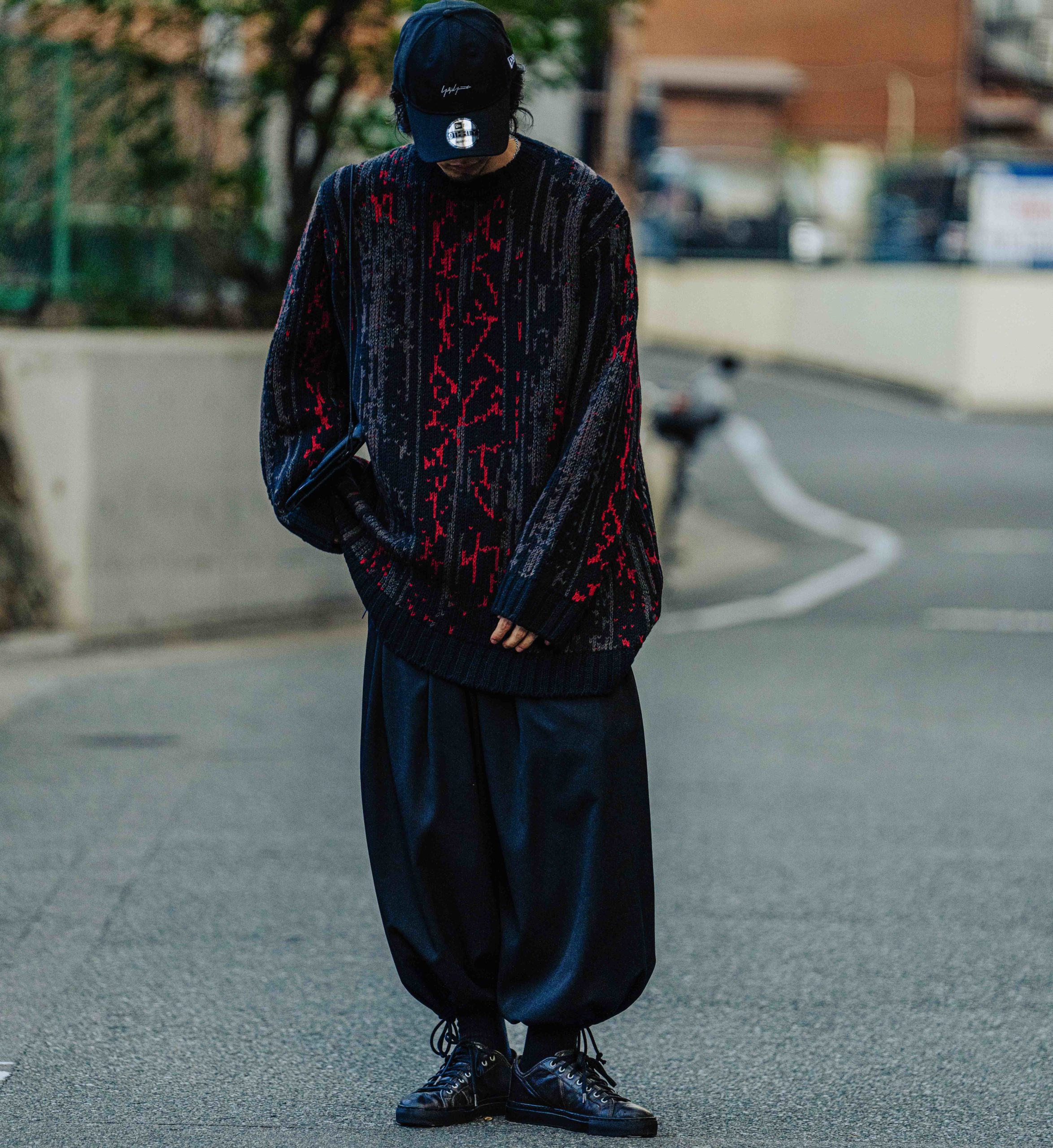 YOHJI YAMAMOTO エスニック柄 オーバーサイズニット | HUES 福岡