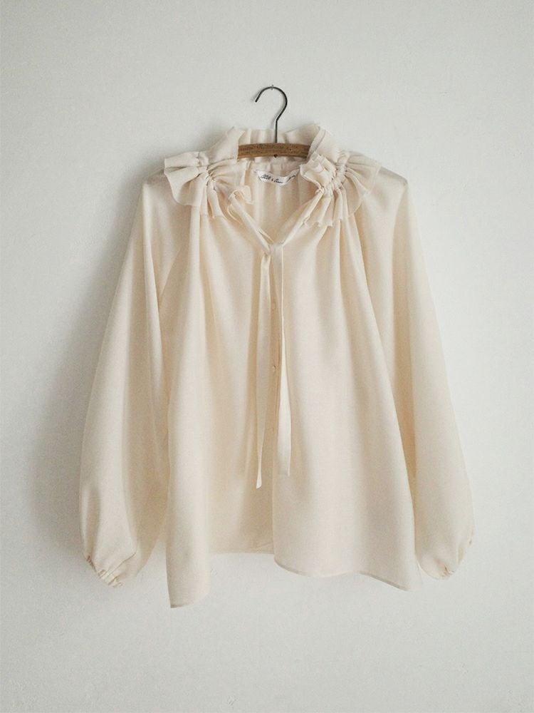 ビエラダブルフリルカラーリボンブラウス | HUG O WaR ONLINE STORE