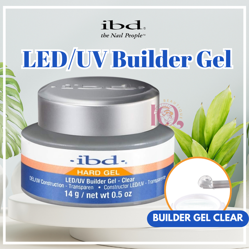 IBD Builder Gel 0.5 oz LED/UV NEW IN JAR [Clear/White/Pink/Natural