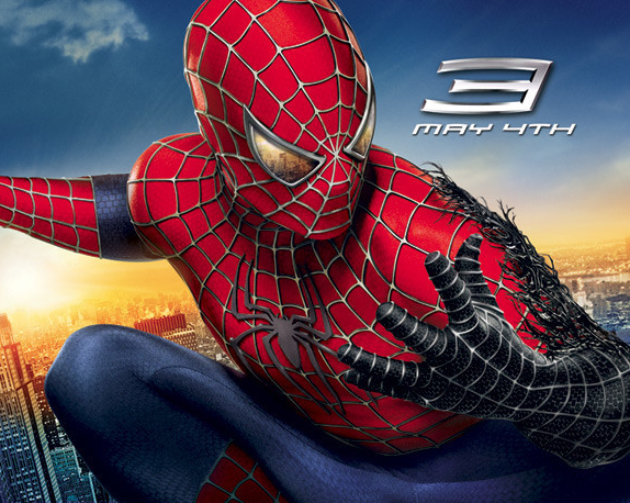 スパイダーマン3のポスターをトッド・マクファーレン風のカバーにして