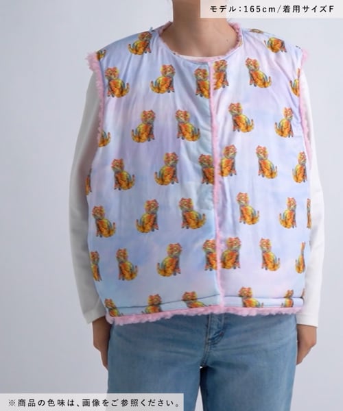 tsumori chisato(ツモリチサト)】リバーシブルボアベスト | [公式