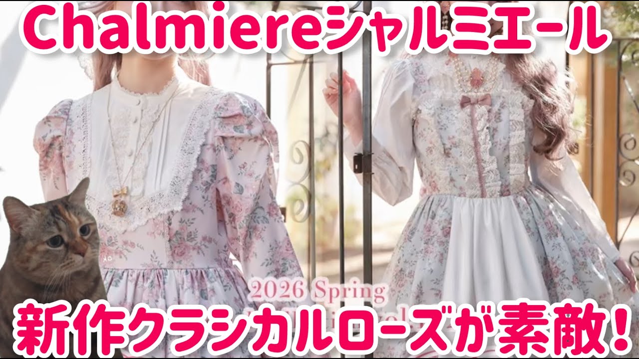 シャルミエール新商品】本格クラロリ新作！クラシカルローズ柄 2月7日