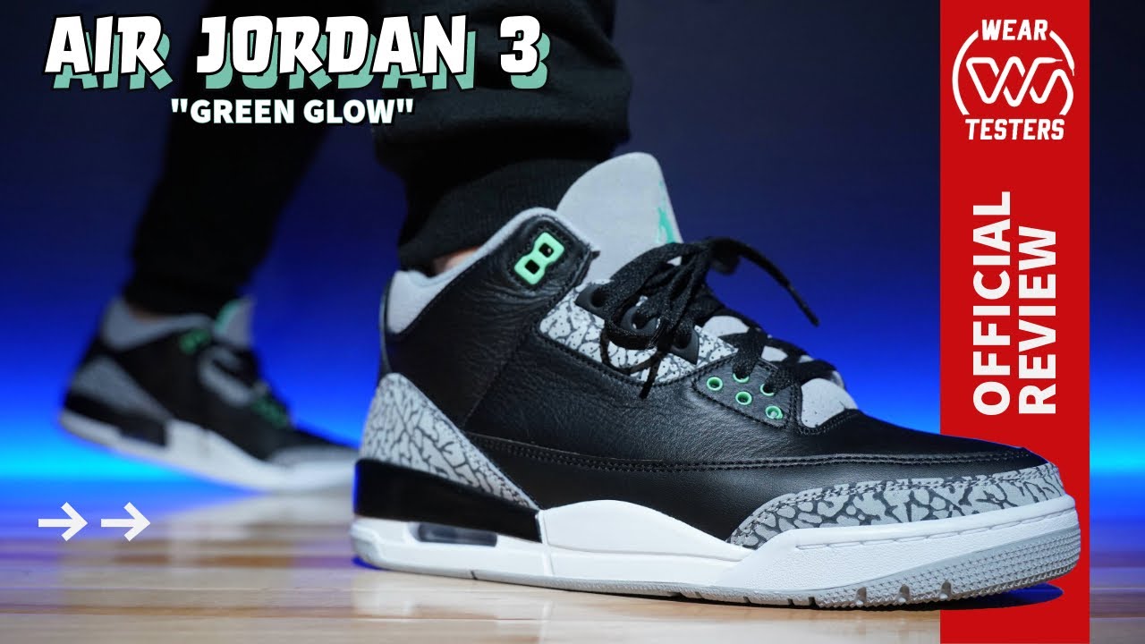 Air Jordan 3 Green Glow - YouTube