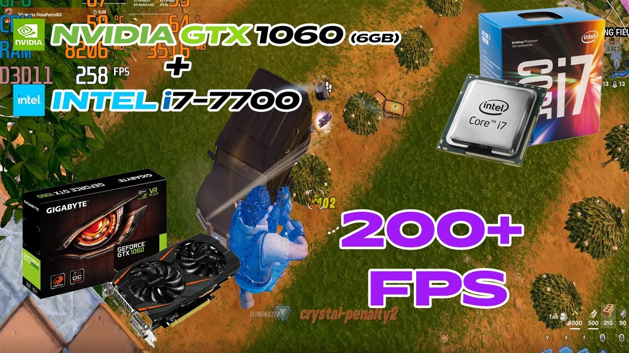 Fortnite Chapter 5 Season 1: Intel i7-7700 and GTX 1060 6GB