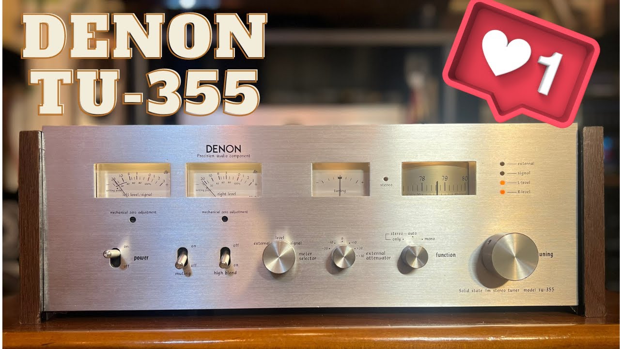 DENON TU-355】ドラム式チューニングシステムを採用したFMステレオ