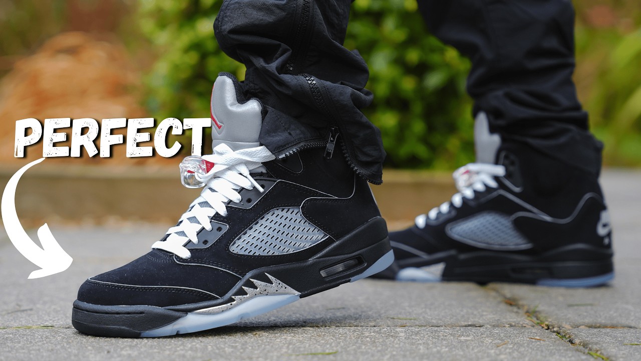 Jordan 5 Black Metallic Reimagined REVIEW - YouTube