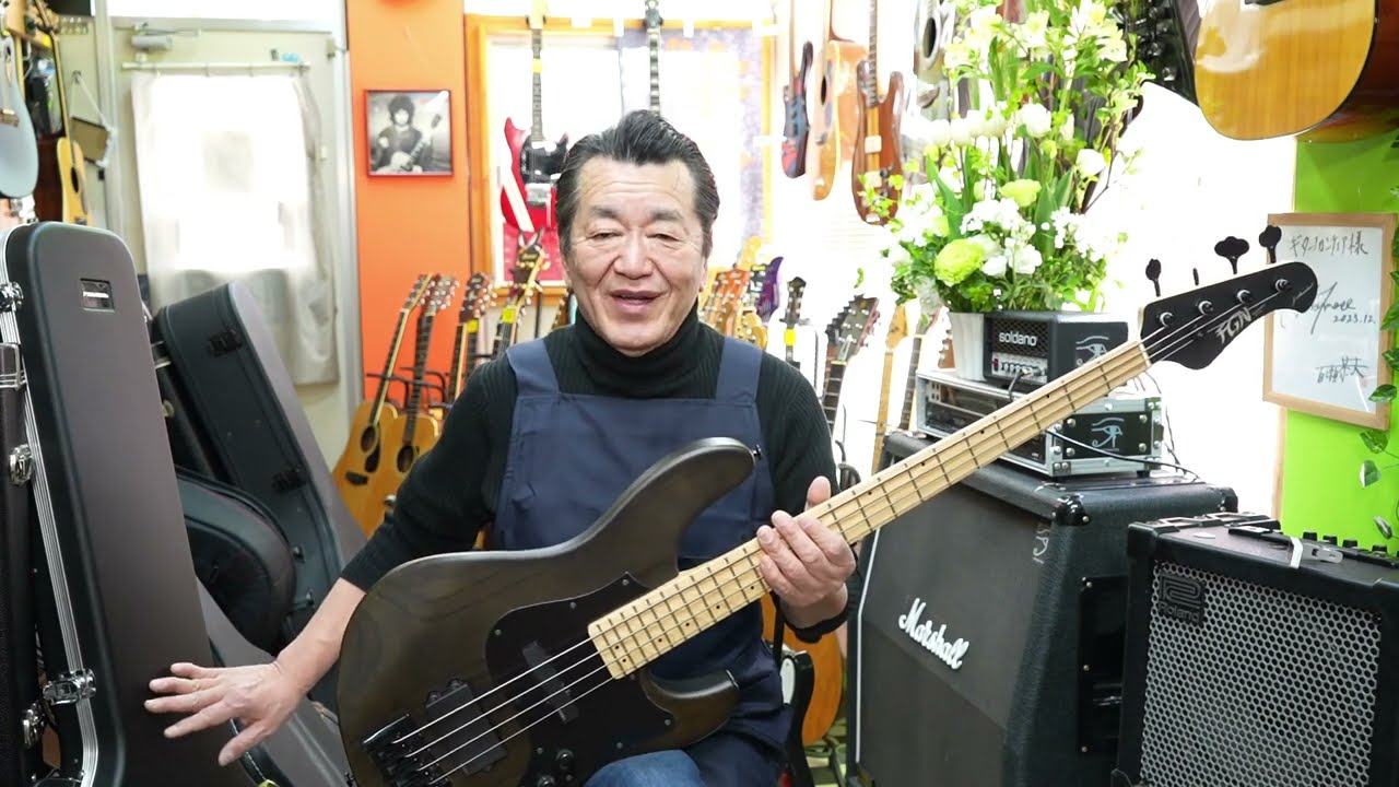 FUJIGEN JMJ-ASH-DE-M フジゲン 国産ベース EMG PU - YouTube