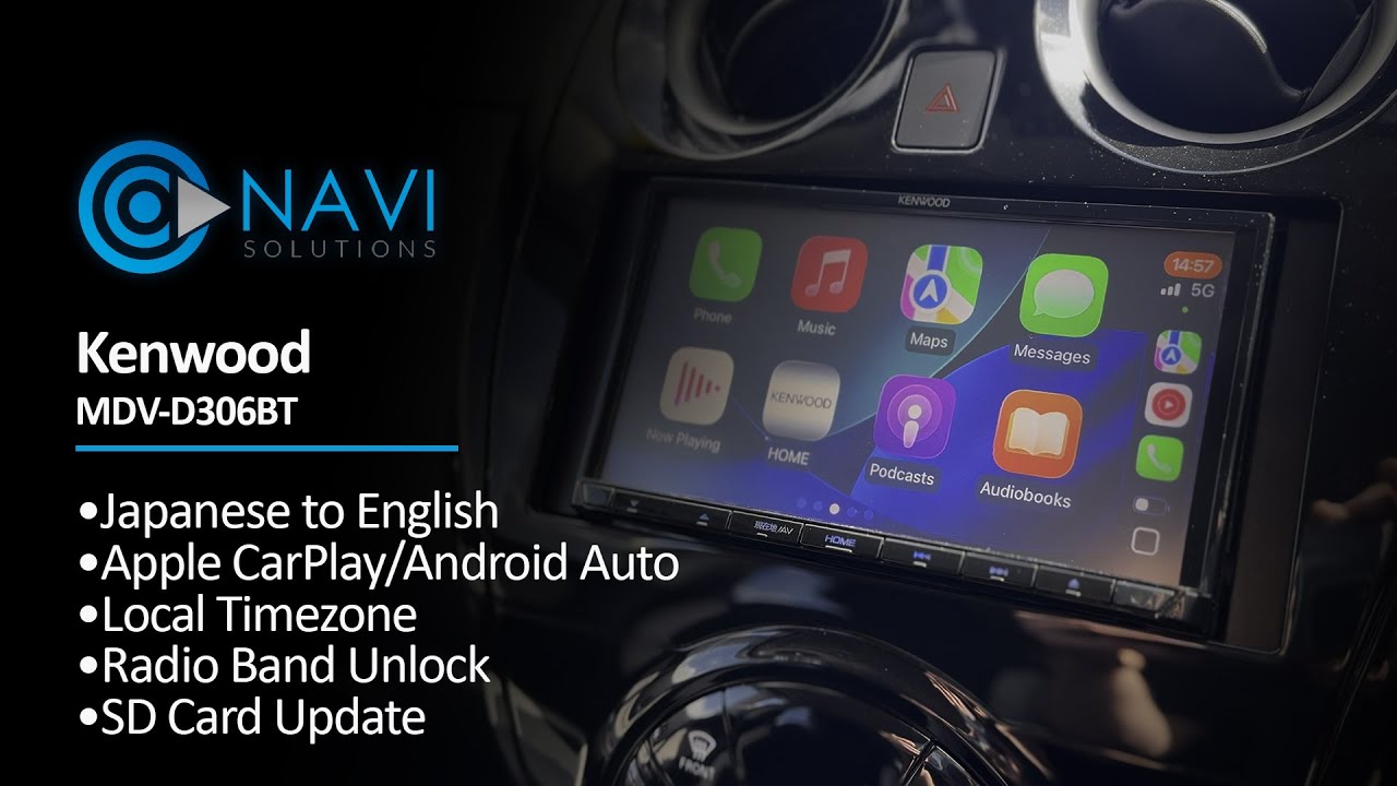 Kenwood MDV-S706 Japanese to English with Apple CarPlay and