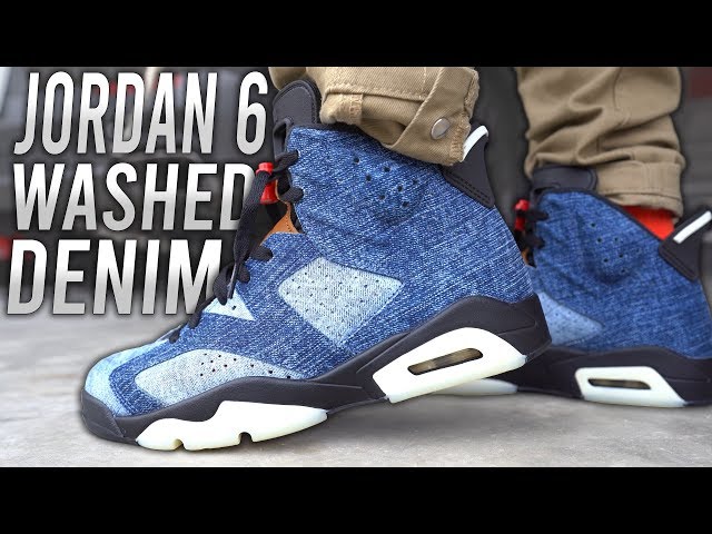 COP OR NOT ? AIR JORDAN 6 WASHED DENIM REVIEW AND ON FOOT IN 4K