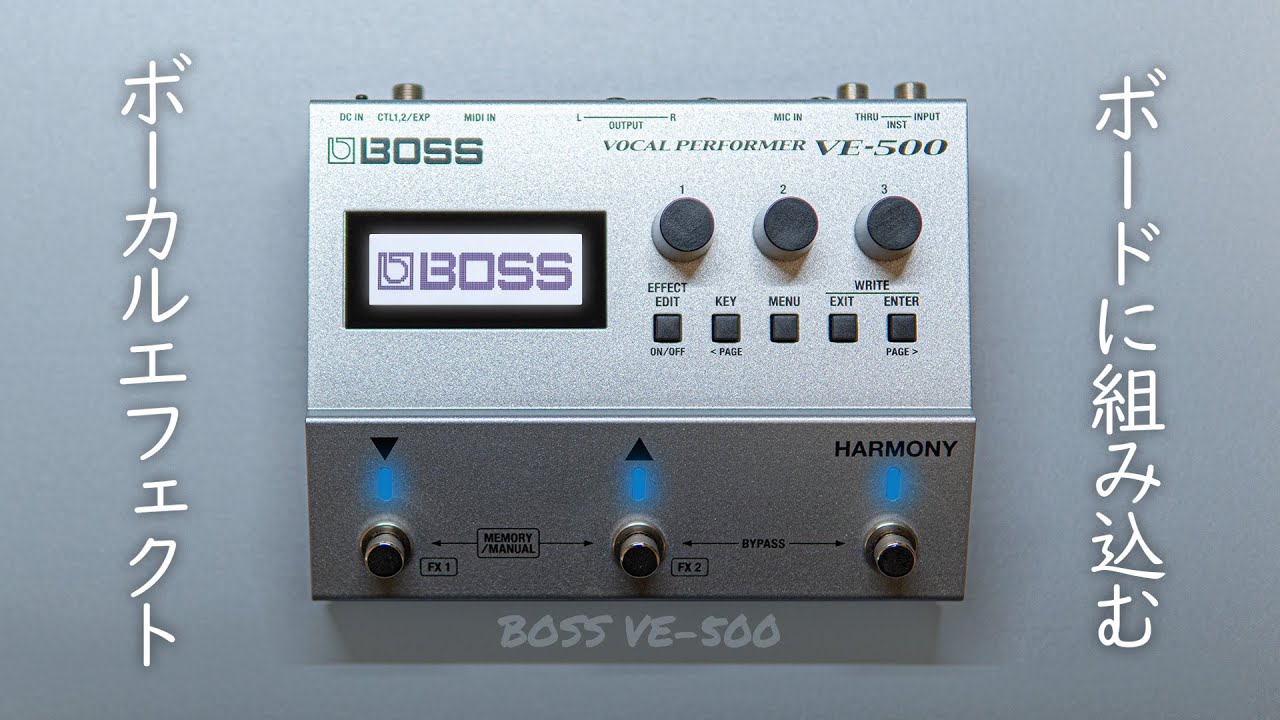Vocal Effects Pedal for Your Pedalboard / BOSS VE-500 Vocal
