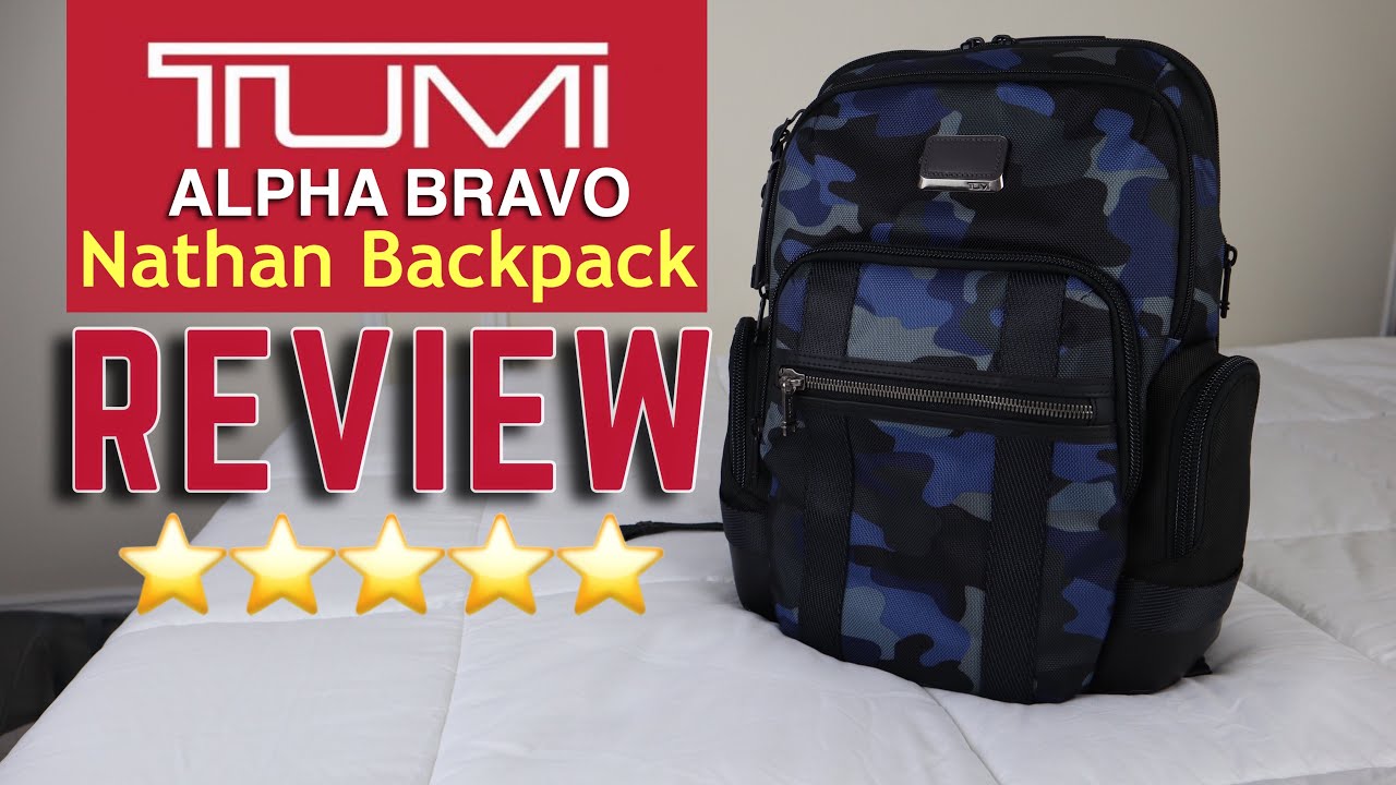 Tumi Alpha Bravo Nathan Expandable Backpack REVIEW | Camo Blue
