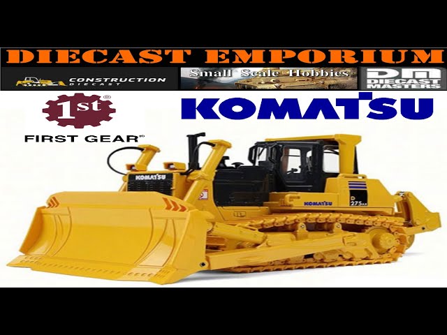 1:50 First Gear Komatsu D275AX-5 Crawler Bulldozer Unboxing