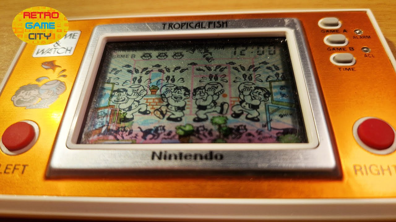 NINTENDO GAME & WATCH TROPICAL FISH LCD Game - YouTube