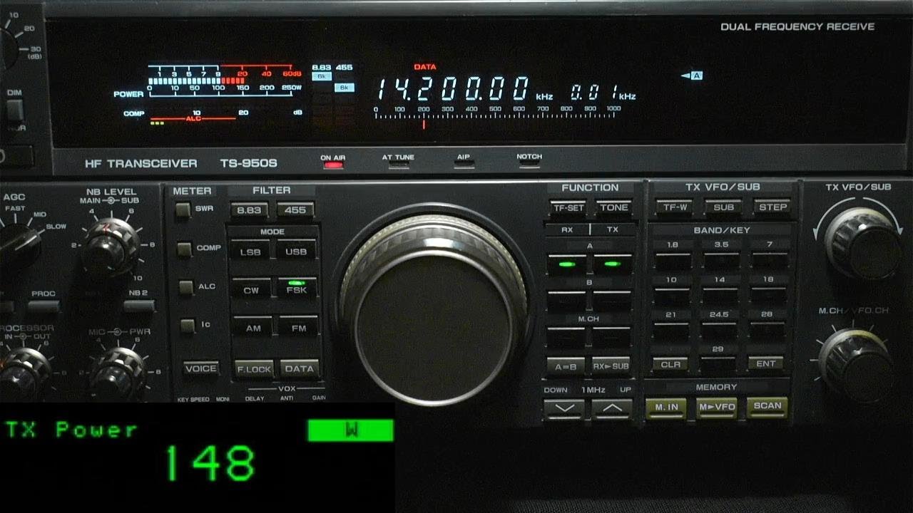 KENWOOD TS-950S demonstration RX TX. - YouTube