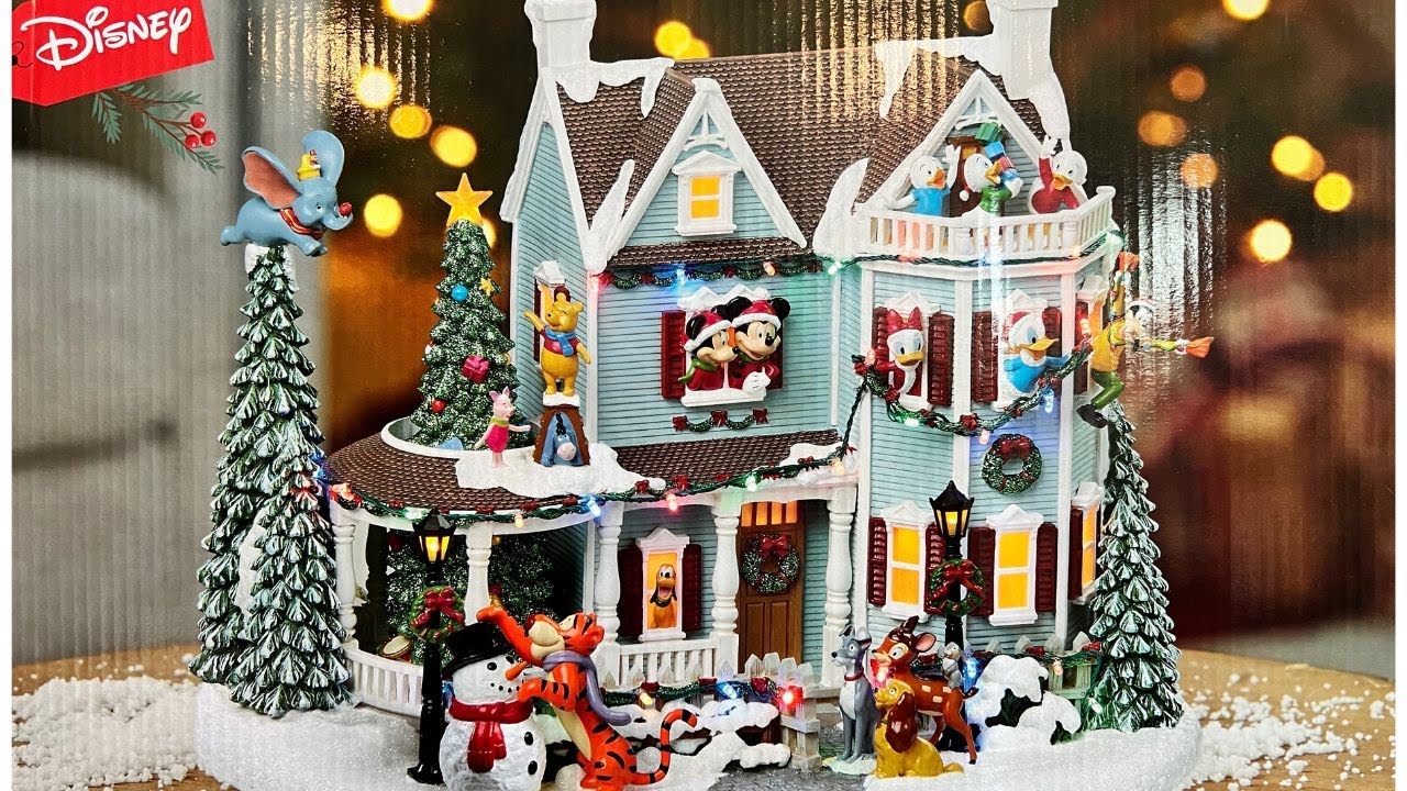 DISNEY ANIMATED HOLIDAY HOUSE AT COSTCO | UNBOXING 🎄🎅🏽🎄#costco