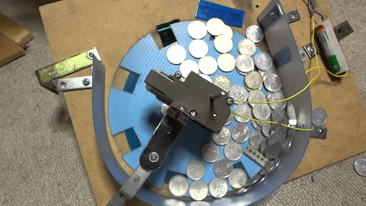 自作メダルゲーム】自作コインホッパー試作品2 - YouTube