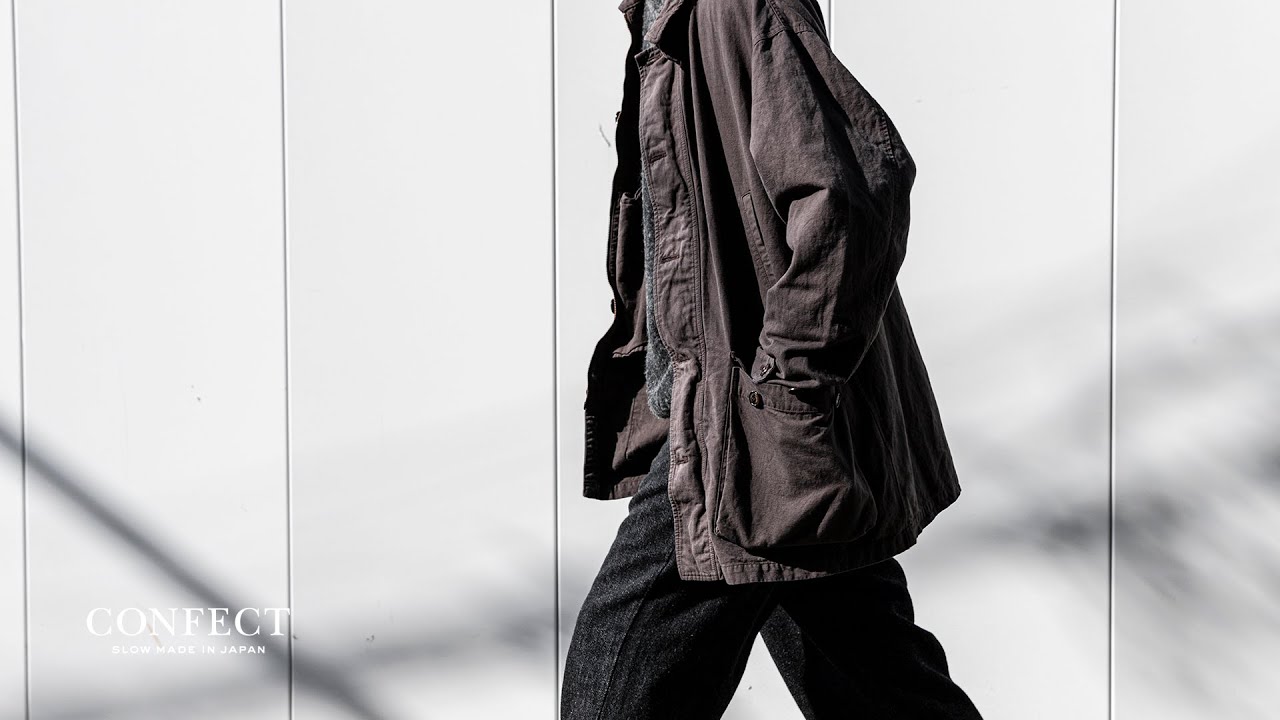 コットンリネンオックス 超撥水 ハンティングジャケット｜nest Robe