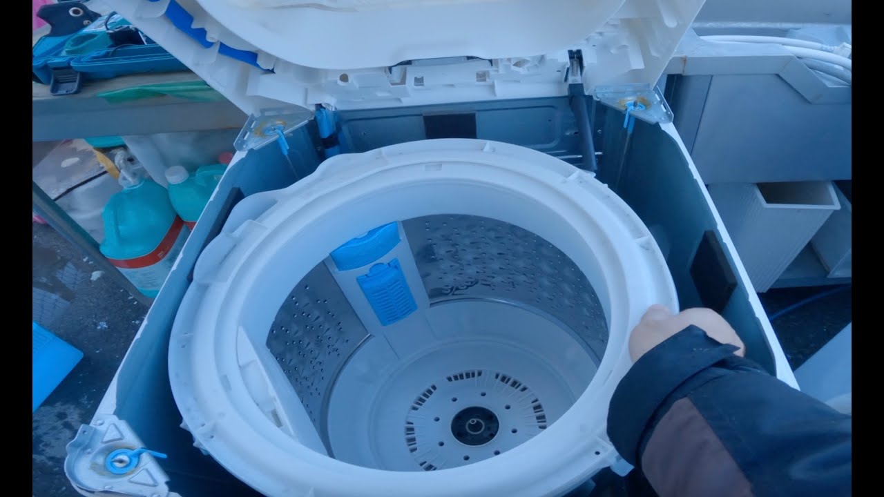 東芝 洗濯機 AW-5G8 分解と洗濯槽の掃除の方法｜How to Toshiba