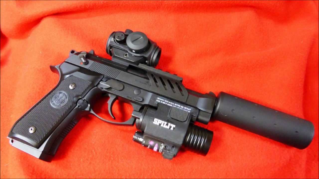 電動ハンドガンM9A1オプションパーツ紹介。 - YouTube