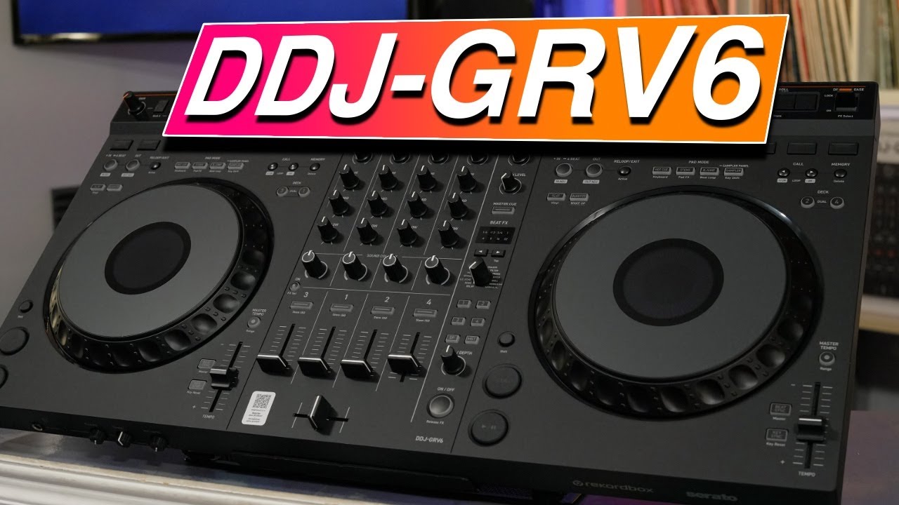 AlphaTheta DDJ-GRV6 - 4-channel Performance DJ Controller @ The DJ