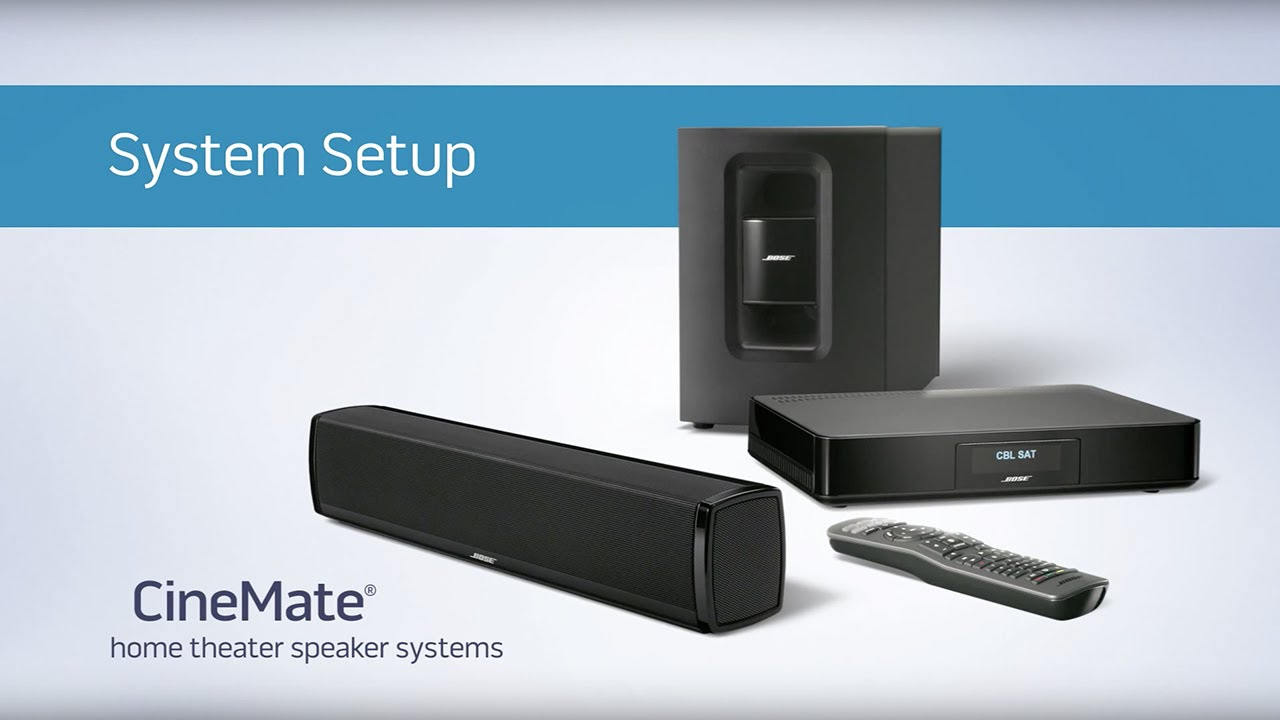 Bose CineMate 120 Home Theater Speaker System: Product Overview