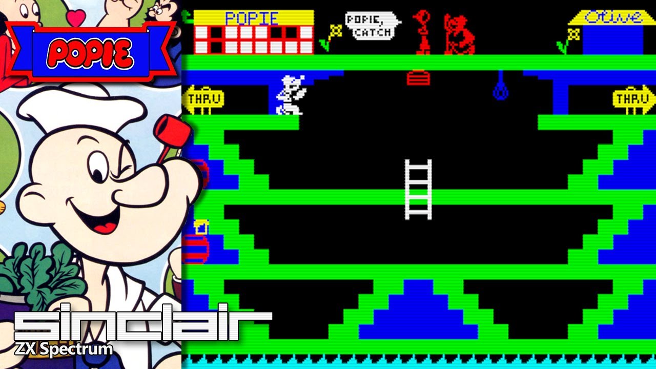 Popie (Unreleased game) - Quick Look - ZX Spectrum - YouTube