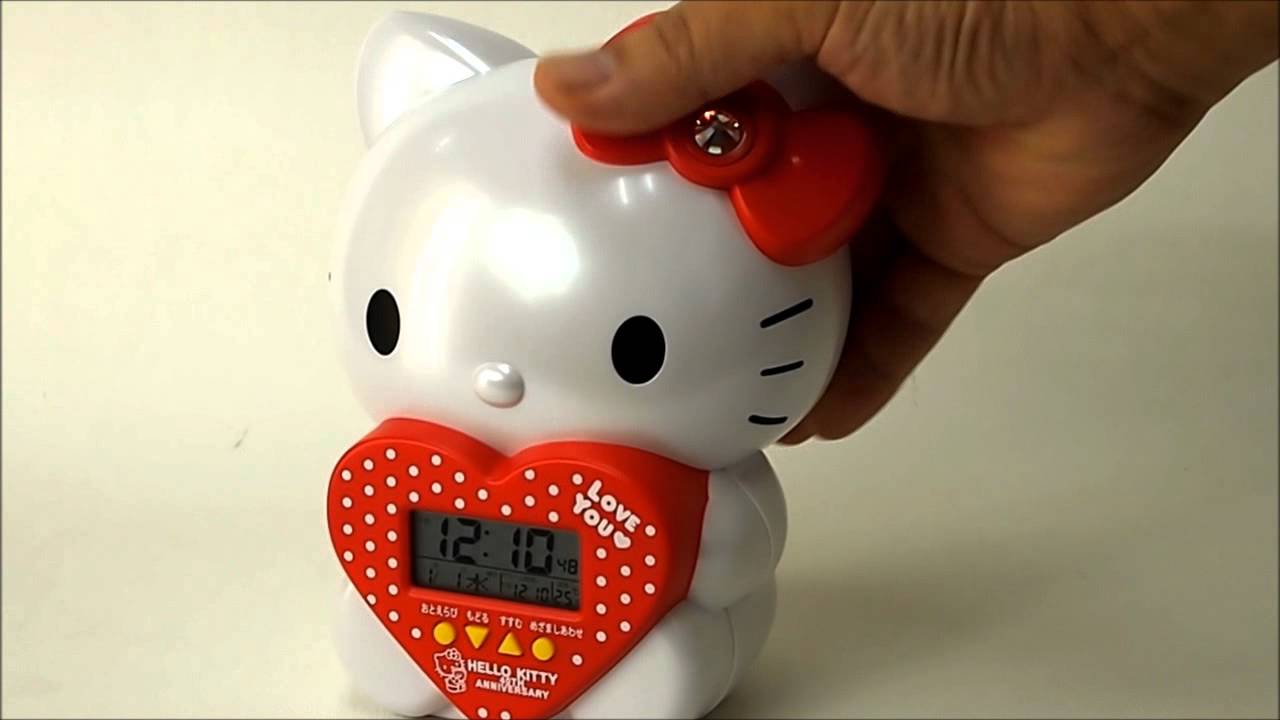 セイコー ハローキティ おしゃべり 目覚まし時計 Hello Kitty Talking