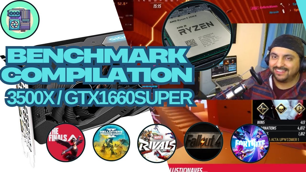 Ryzen 5 3500x | GTX 1660 super | benchmark compilation | - YouTube