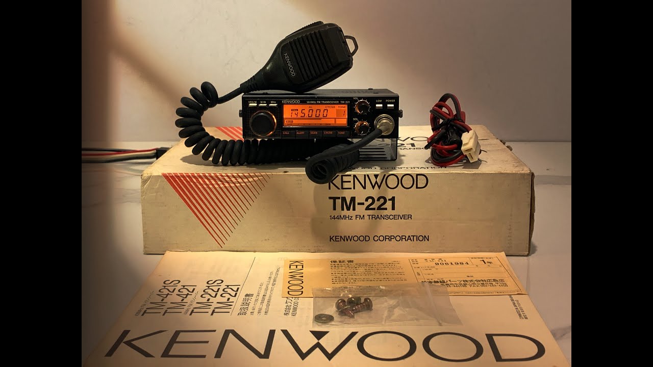 Kenwood TM-221 VHF Open Duzbuk - YouTube