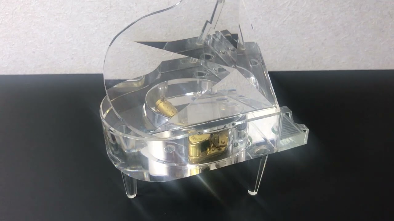 Memory from Cats by 18 Note Music Box クリスタル製ピアノ型