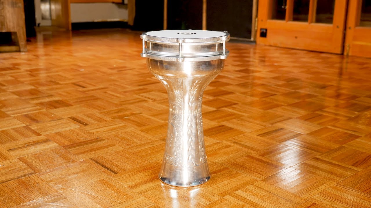 MEINL Percussion - Aluminium Jingle Darbuka, Hand Hammered - HE