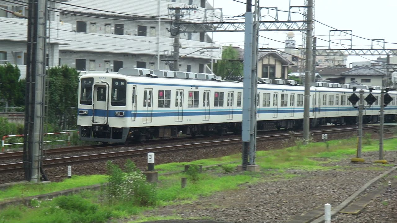 東武東上線8000系 10両編成 (準急：池袋行！) 川越駅を発車 - YouTube