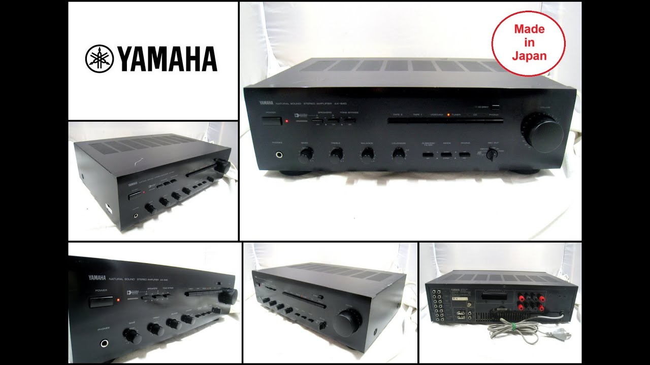 Vintage Yamaha AX‑640 Stereo Integrated Amplifier (Made in Japan